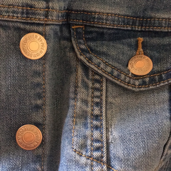 Forever 21 Cropped Premium Denim Jacket - Picture 2 of 3